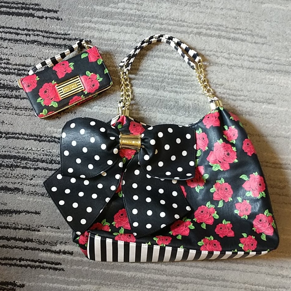 Betsey Johnson purse and wallet